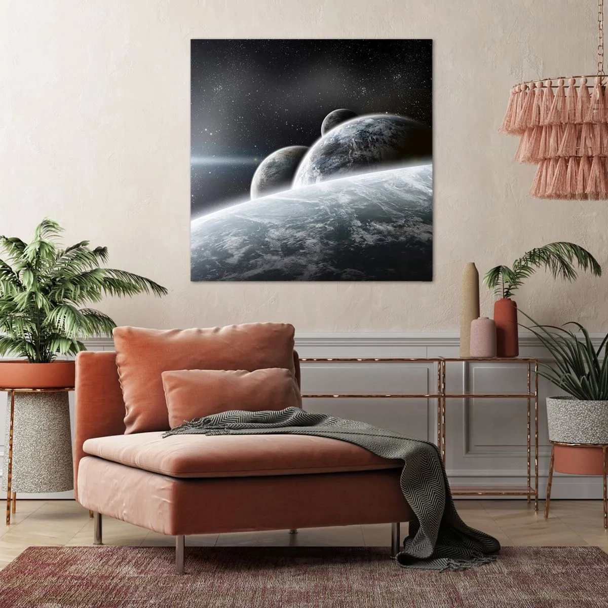 Cuadro sobre lienzo - Impresión de Imagen - Música cósmica de las esferas - 50x50 cm