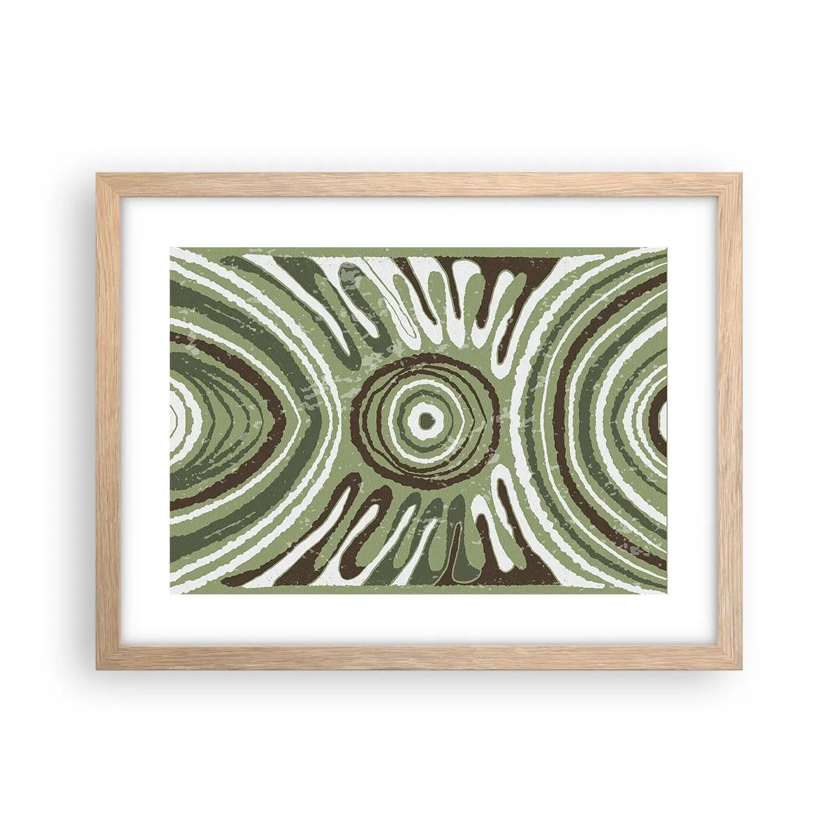 Póster en marco roble claro - Explosión de emociones - 40x30 cm