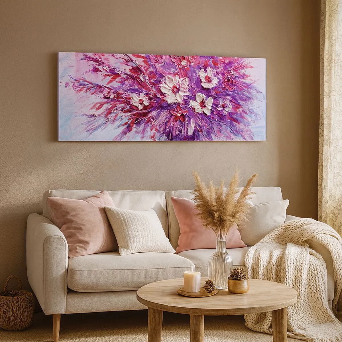 Cuadro sobre lienzo - Impresión de Imagen - Inocencia y pasión - 100x40 cm