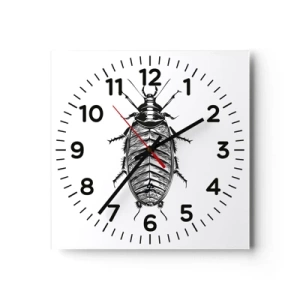 Reloj de pared - Reloj de vidrio - ¡Qué espécimen! - 30x30 cm