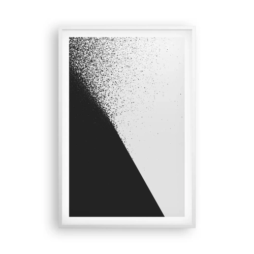 Póster en marco blanco - Cada vez más rápido, cada vez más alto - 61x91 cm