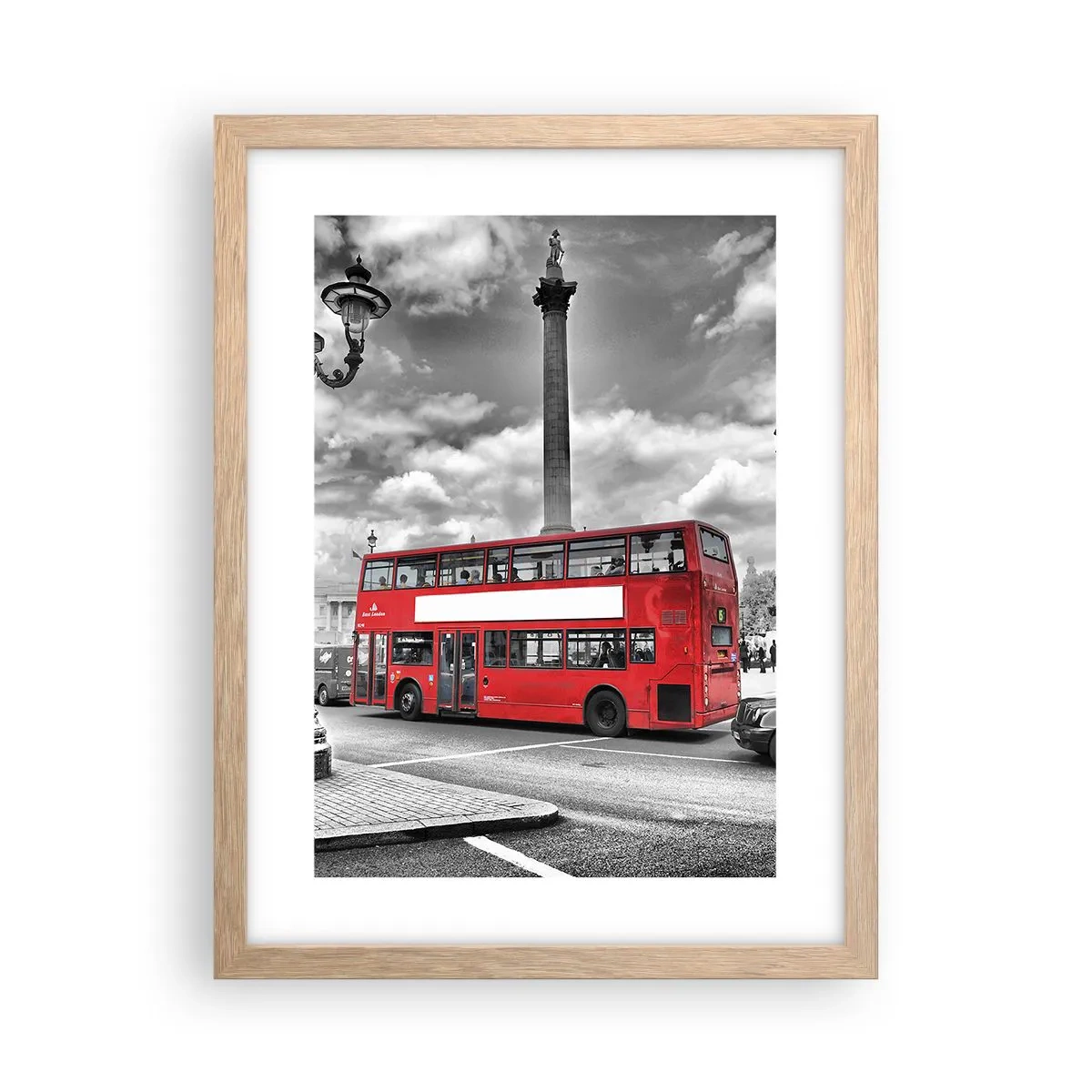 Póster en marco roble claro - El verdadero torrente sanguíneo de la ciudad - 30x40 cm