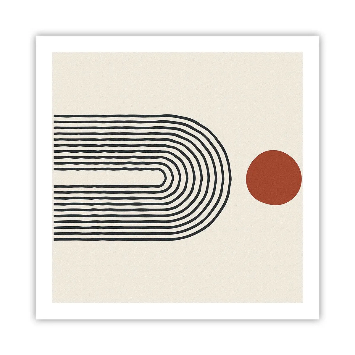 Póster - Magnetismo de formas y colores - 60x60 cm