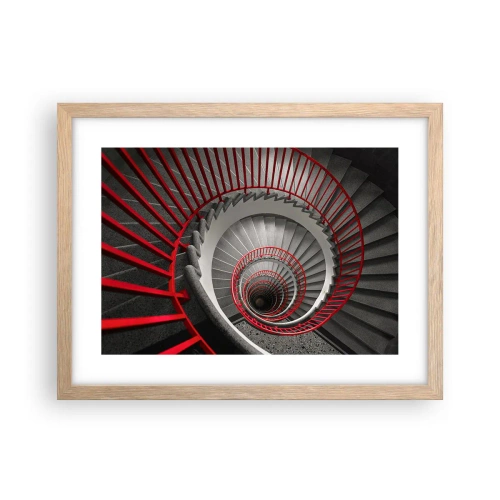 Póster en marco roble claro - Juegos arquitectónicos - 40x30 cm