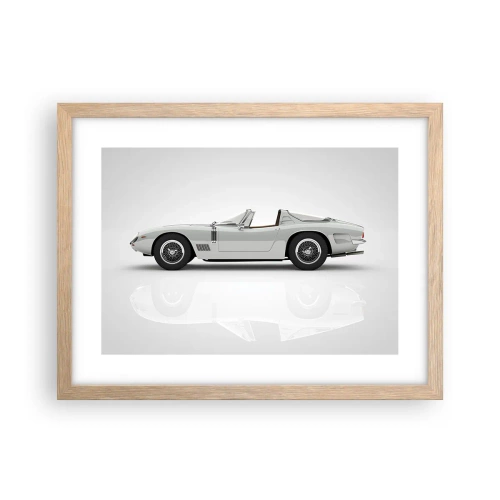 Póster en marco roble claro - Una promesa de diversión - 40x30 cm