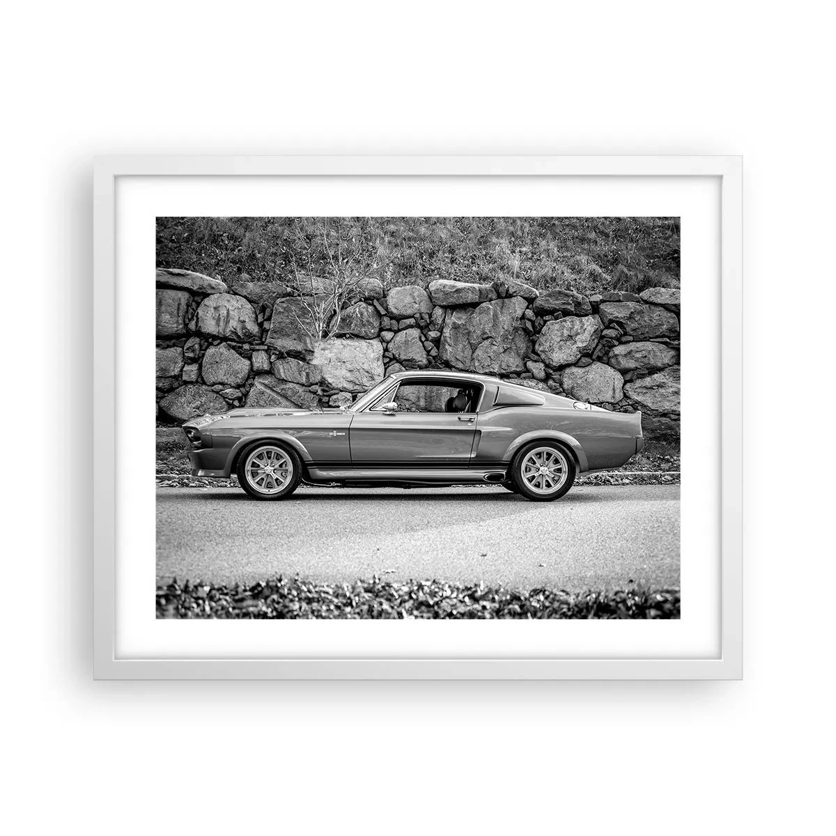 Póster en marco blanco - Una leyenda de los años 60 - 50x40 cm