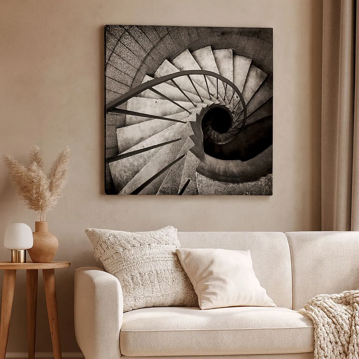 Cuadro sobre lienzo - Impresión de Imagen - Escaleras arriba, escaleras abajo - 30x30 cm