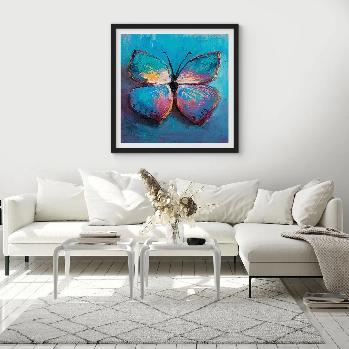 Póster en marco negro - En todo su esplendor - 60x60 cm