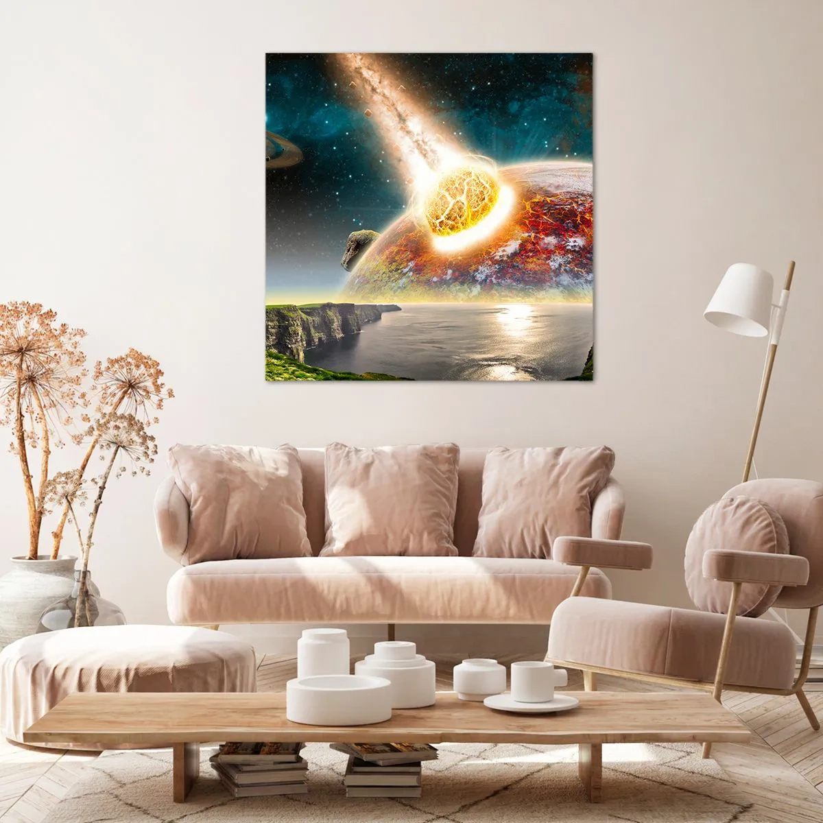 Cuadro sobre lienzo - Impresión de Imagen - Drama cósmico - 70x70 cm