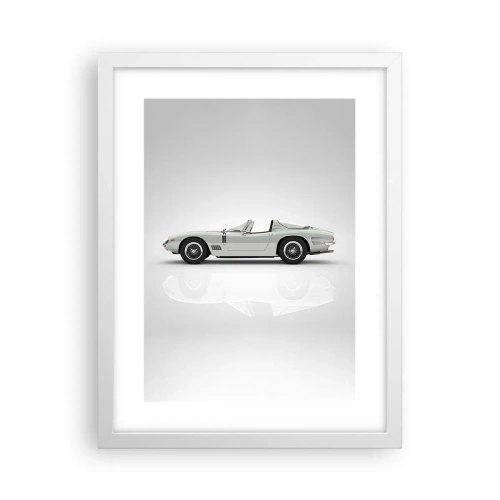 Póster en marco blanco - Una promesa de diversión - 30x40 cm