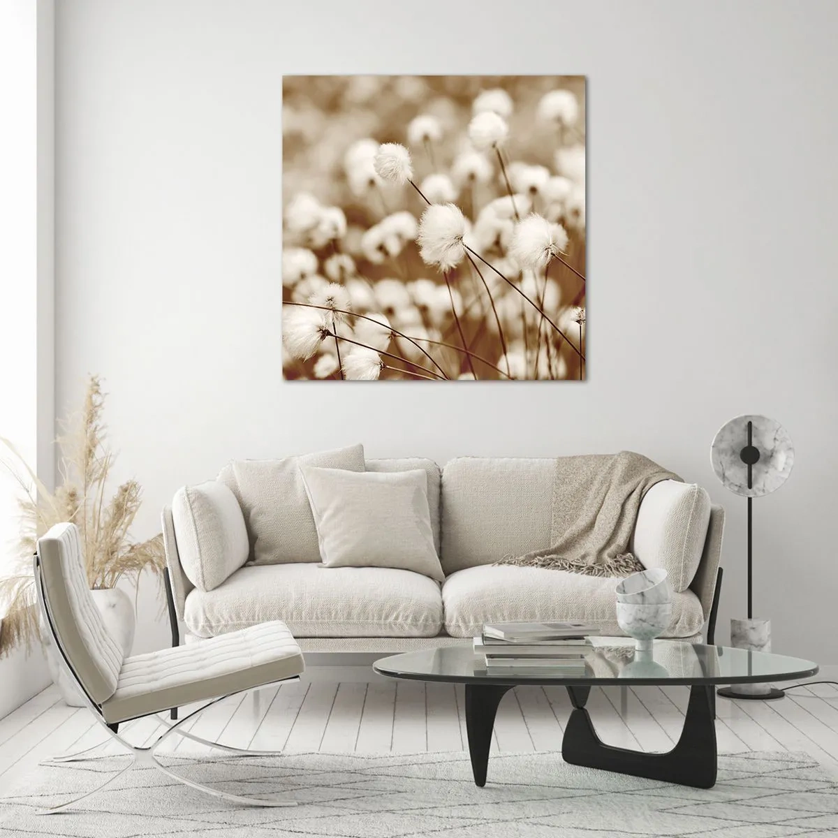 Cuadro sobre vidrio - Impresiones sobre Vidrio - Un mullido colchón - 50x50 cm