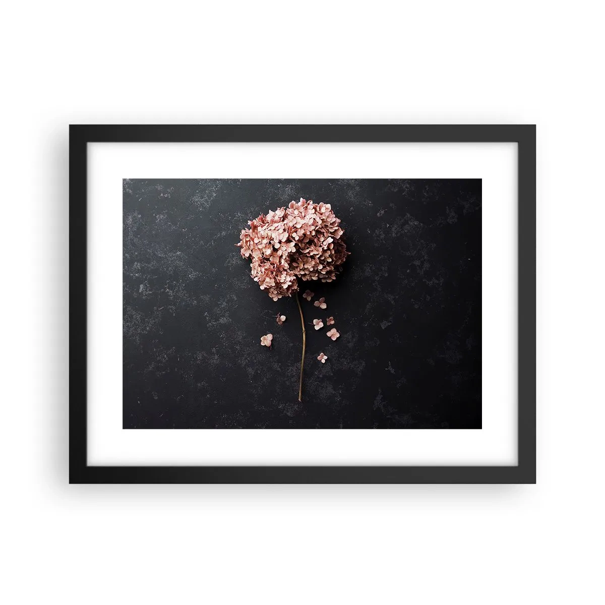 Póster en marco negro - Un signo verdaderamente romántico - 40x30 cm