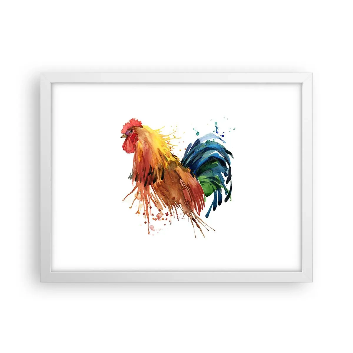 Póster en marco blanco - Un manto real, un orgullo real - 40x30 cm