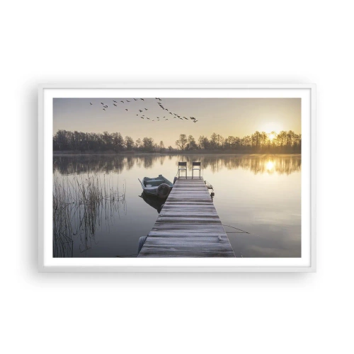 Póster en marco blanco - Volveré en un rato - 91x61 cm