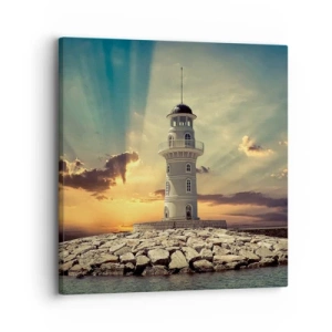 Cuadro sobre lienzo - Impresión de Imagen - Luz - Bondad - Belleza - 30x30 cm