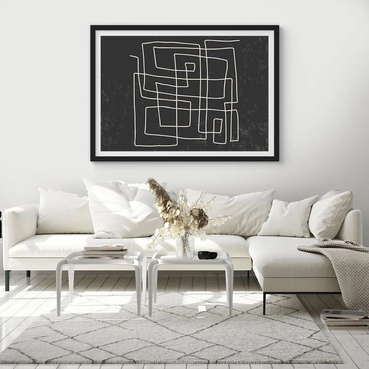 Póster en marco negro - No es tan sencillo - 91x61 cm