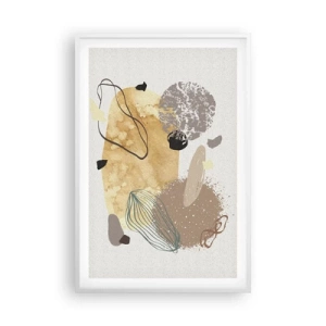 Póster en marco blanco - Plumología aplicada - 61x91 cm