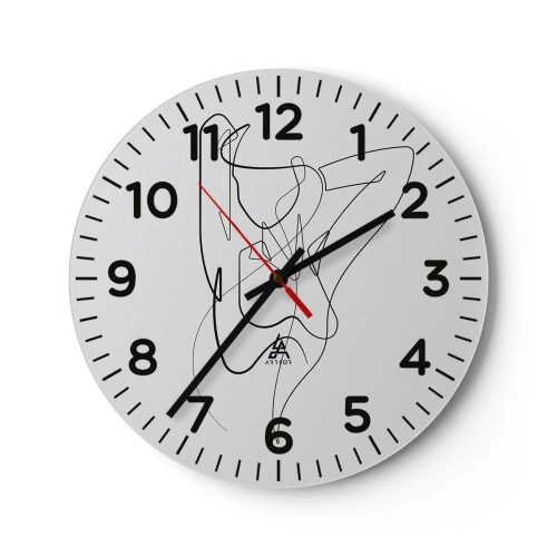 Reloj de pared - Reloj de vidrio - Realmente, tal y como eres - 40x40 cm