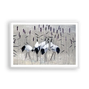 Póster en marco blanco - Entre los suyos - 91x61 cm