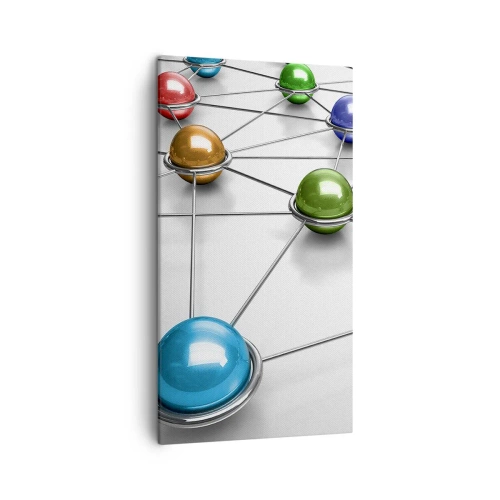 Cuadro sobre lienzo - Impresión de Imagen - Una red cósmica - 45x80 cm