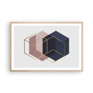 Póster en marco roble claro - El poder de la sencillez - 91x61 cm