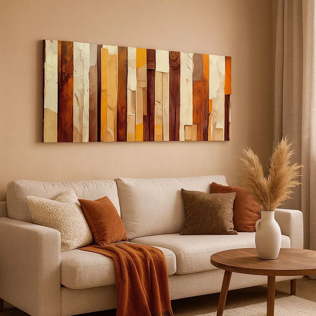 Cuadro sobre lienzo - Impresión de Imagen - Himno de los árboles del bosque - 100x40 cm