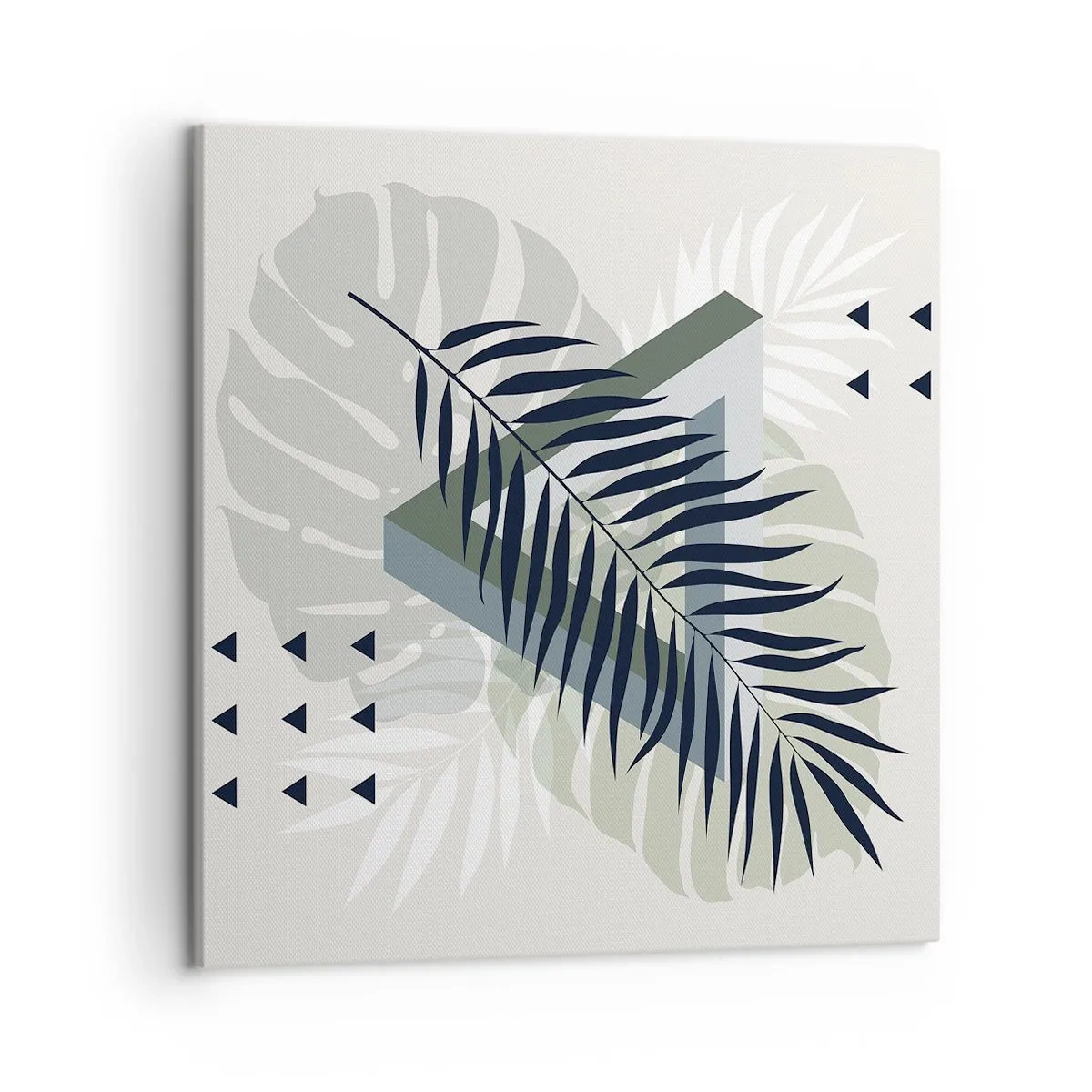 Cuadro sobre lienzo - Impresión de Imagen - Naturaleza y geometría - 50x50 cm