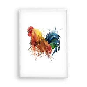 Póster en marco blanco - Un manto real, un orgullo real - 70x100 cm