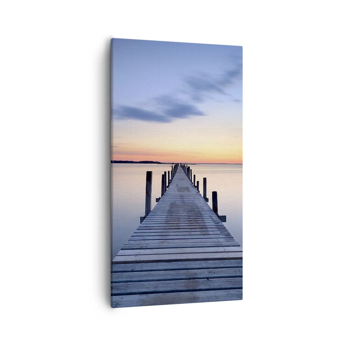 Cuadro sobre lienzo - Impresión de Imagen - La calma de un crepúsculo sereno - 55x100 cm