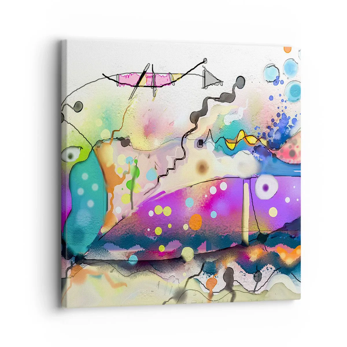 Cuadro sobre lienzo - Impresión de Imagen - ¡No hay palabras! - 30x30 cm