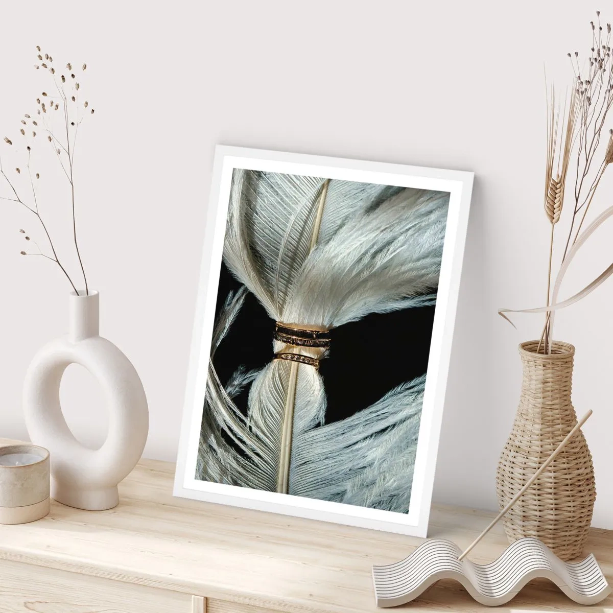 Póster en marco blanco - ...y no te dejaré.... - 40x50 cm