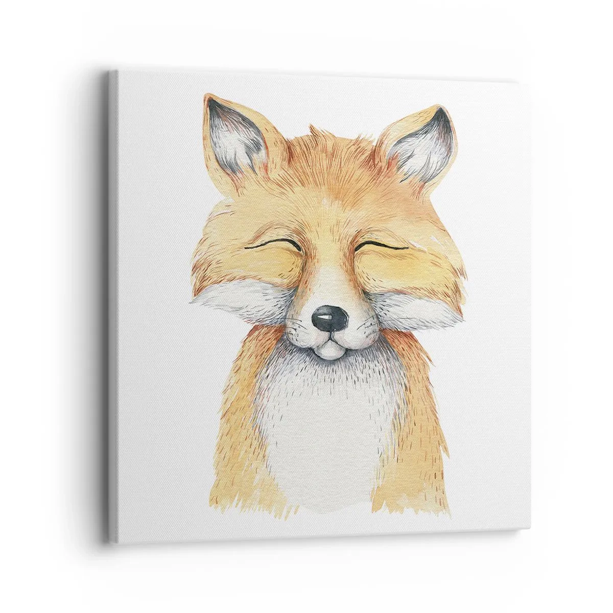 Cuadro sobre lienzo - Impresión de Imagen - Humor de zorro - 30x30 cm