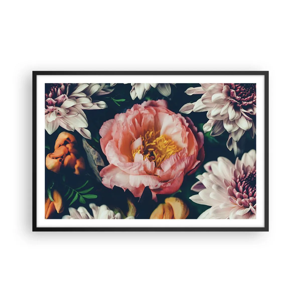 Póster en marco negro - Con esplendor barroco - 91x61 cm