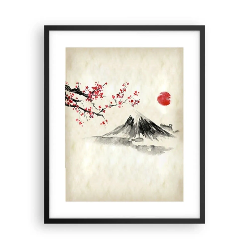 Póster en marco negro - Enamórate de Japón - 40x50 cm