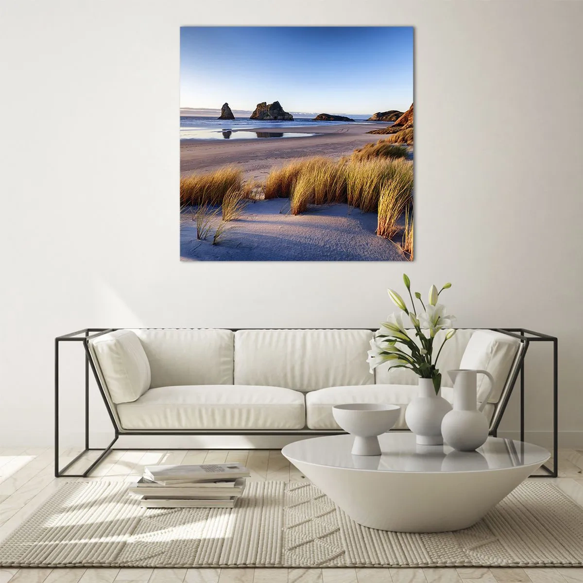 Cuadro sobre vidrio - Impresiones sobre Vidrio - Para buscadores de tranquilidad - 40x40 cm