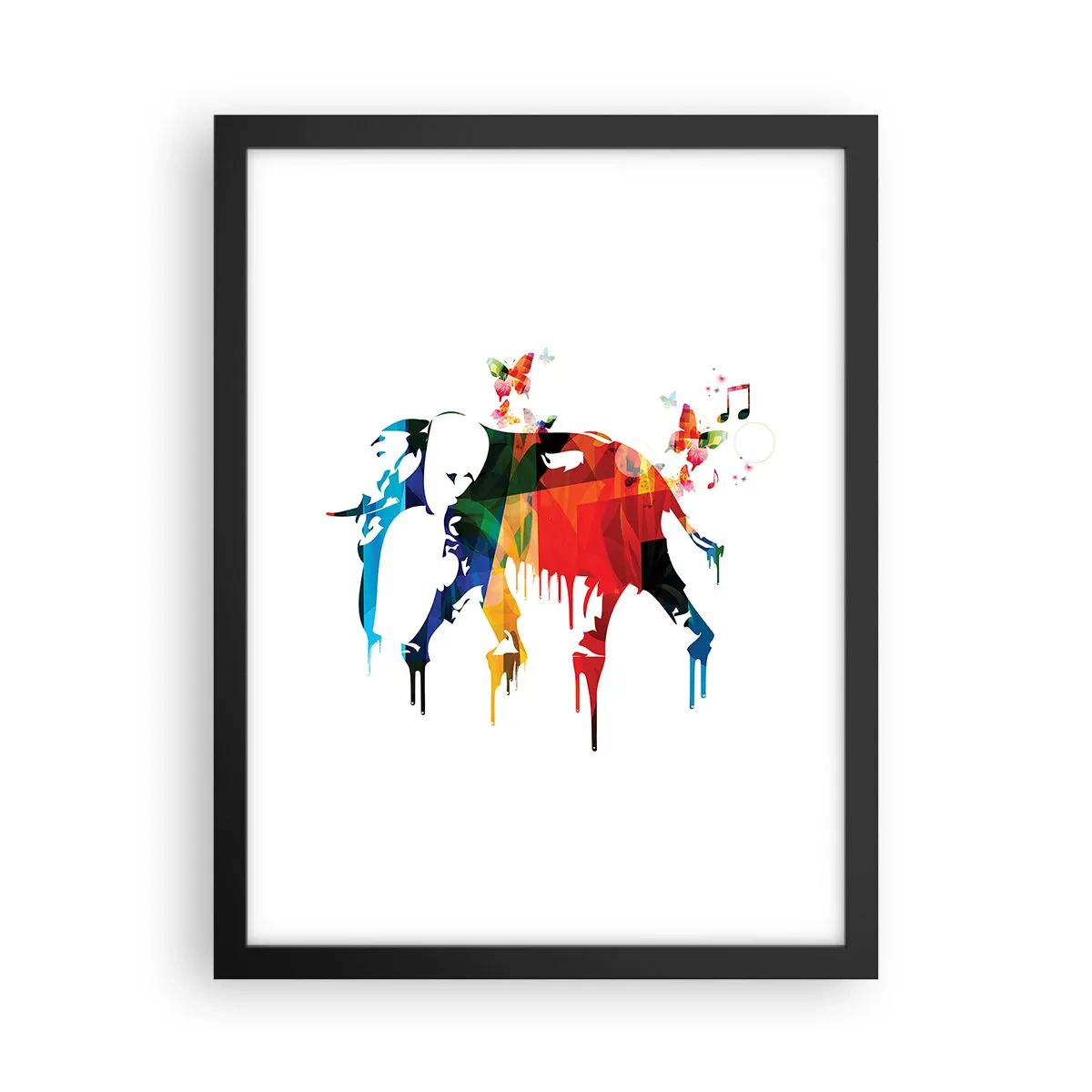 Póster en marco negro - Todo el mundo puede bailar - 30x40 cm
