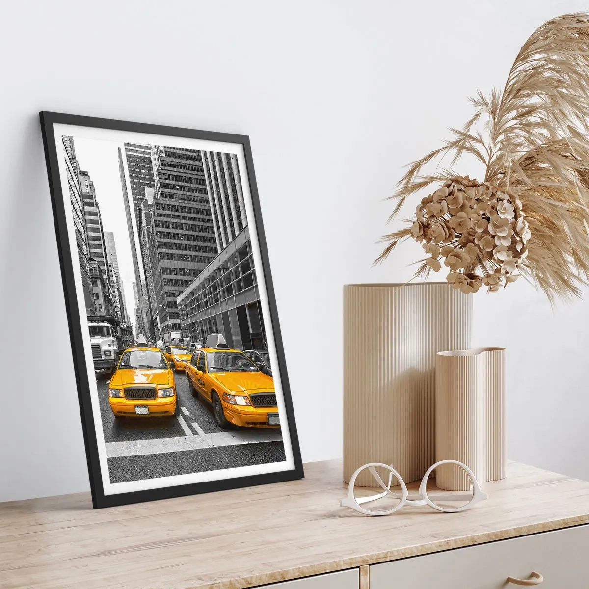 Póster en marco negro - Nosotros somos los que damos color a la ciudad - 40x50 cm