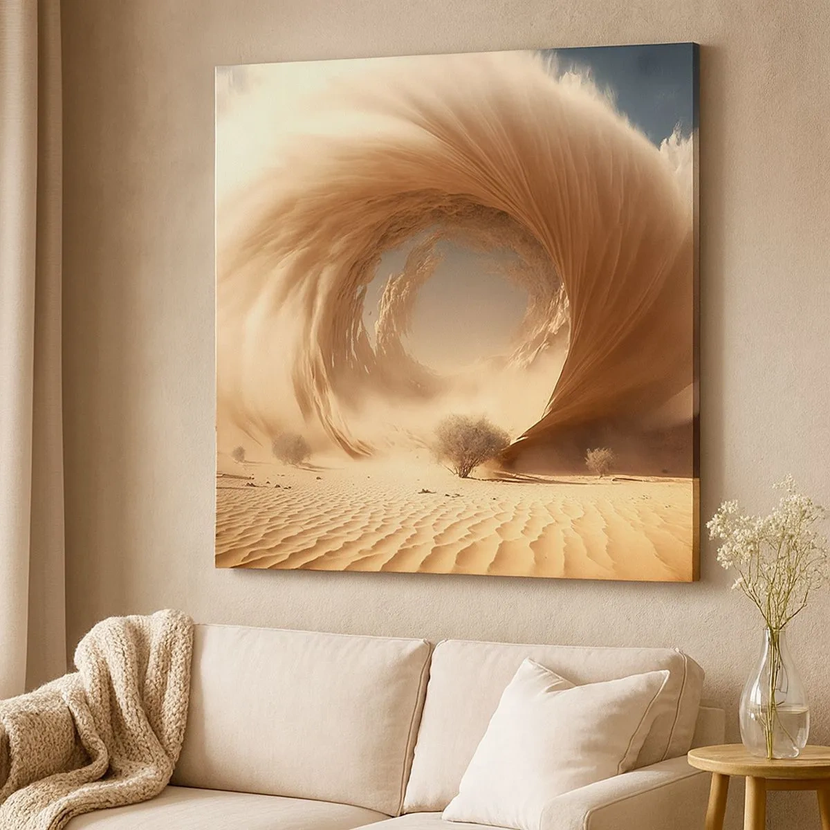 Cuadro sobre lienzo - Impresión de Imagen - Portal abierto - 30x30 cm