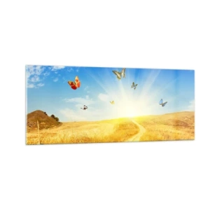 Cuadro sobre vidrio - Impresiones sobre Vidrio - ¿Cómo no amar el verano? - 100x40 cm