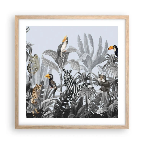 Póster en marco roble claro - Un cuento de hadas africano - 50x50 cm