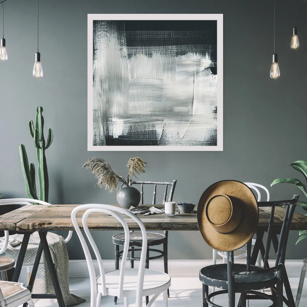 Póster - Tejido vertical y horizontal - 40x40 cm