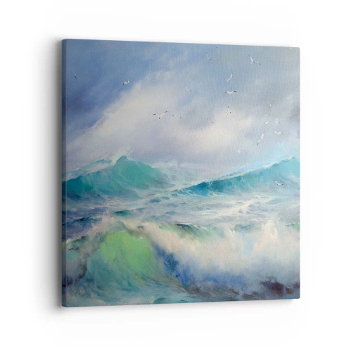 Cuadro sobre lienzo - Impresión de Imagen - La fuerza del viento - 40x40 cm