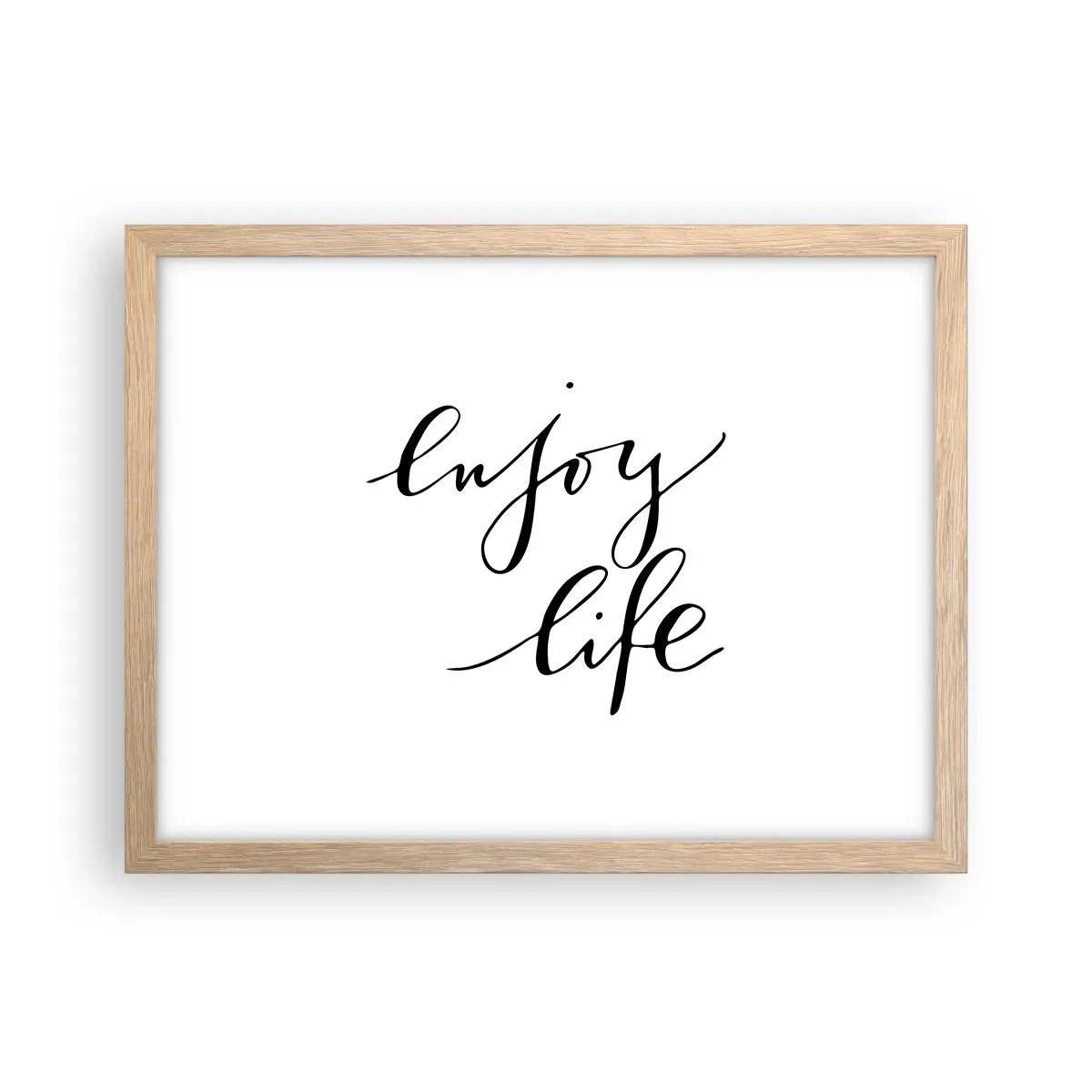 Póster en marco roble claro - Nada que añadir... - 40x30 cm