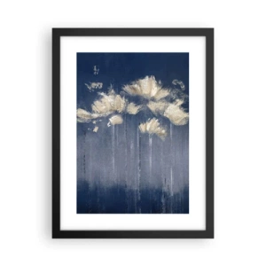 Póster en marco negro - Como pétalos al viento - 30x40 cm