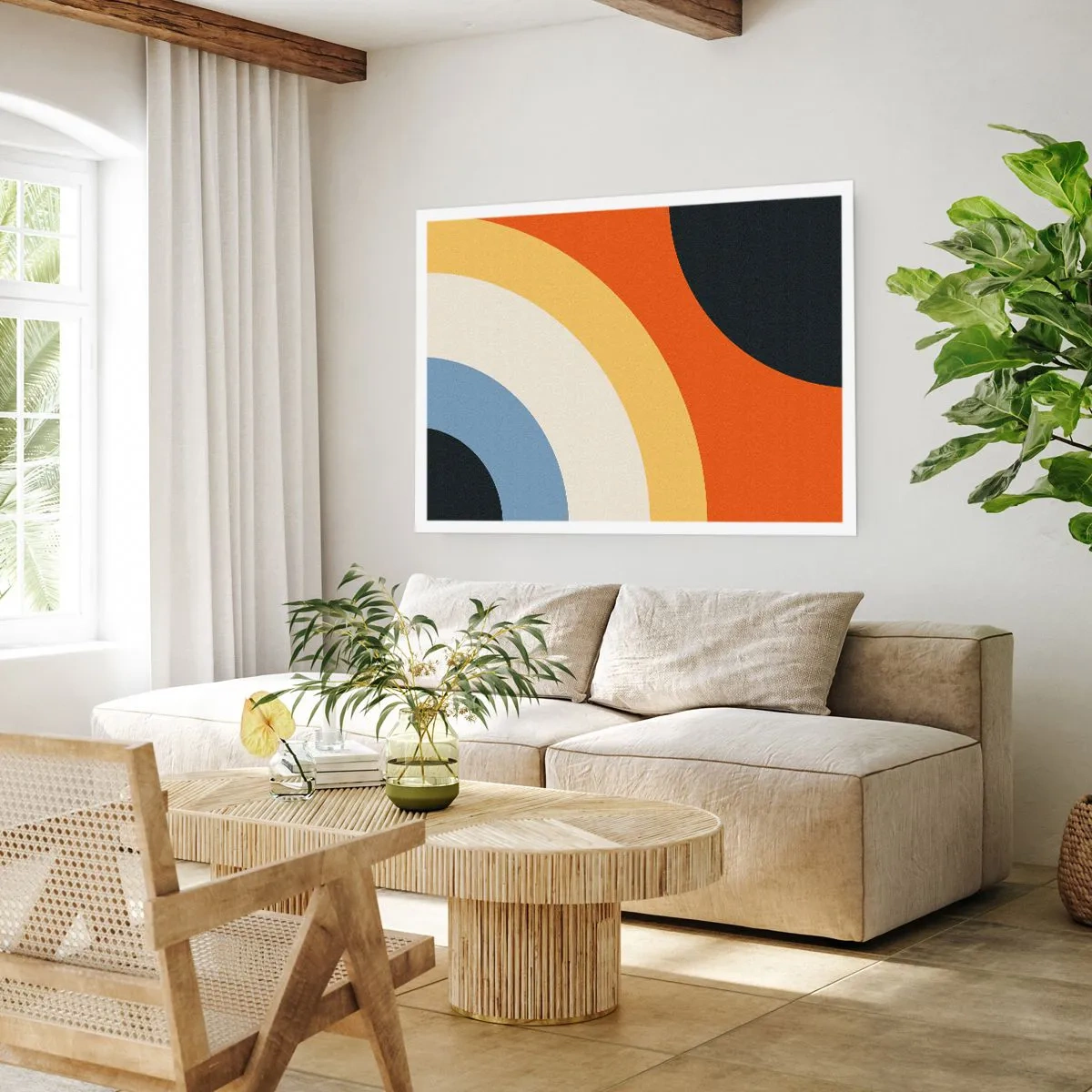Póster - Círculo sobre círculo - 50x40 cm
