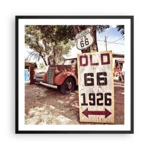 Póster en marco negro - Una leyenda de la América profunda - 60x60 cm