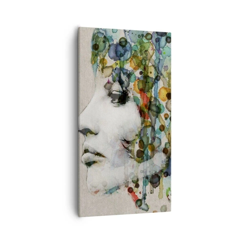 Cuadro sobre lienzo - Impresión de Imagen - Salió del gris - 55x100 cm