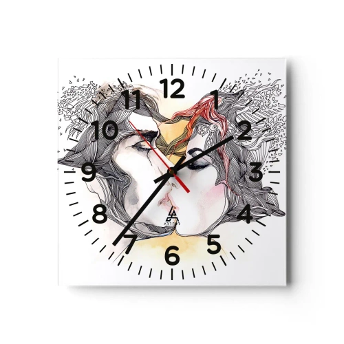Reloj de pared - Reloj de vidrio - El mundo no importa - 30x30 cm