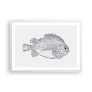 Póster en marco blanco - Para el álbum del naturalista - 70x50 cm