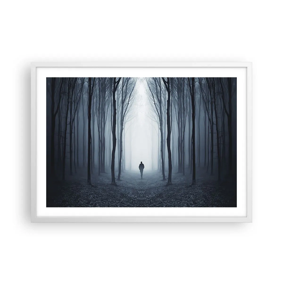 Póster en marco blanco - Alto y claro - 70x50 cm